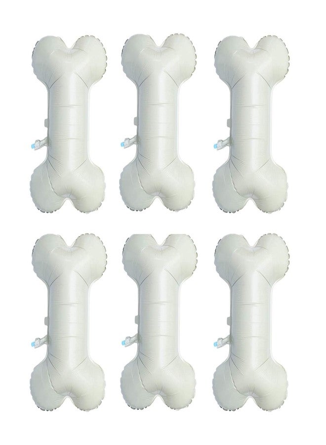 Lamantery Dog Bone Foil Balloon Pet Bone Mylar Balloons for Baby Shower Party Decoration 6pcs - Image 1